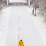 A snowy day on the Midtown Greenway in Minneapolis. Photo by Ben Hovland.